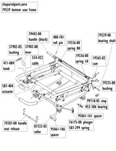 Load image into Gallery viewer, 79207-00 handle seat release Piper Aircraft NEW
